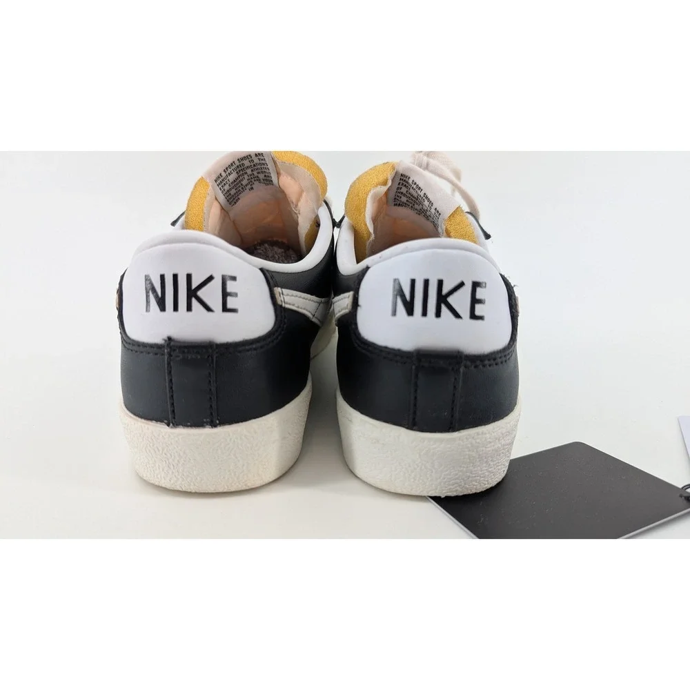 Nike Blazer Low 77 Vintage Black White Sneakers DA6364-001 Mens 7.5